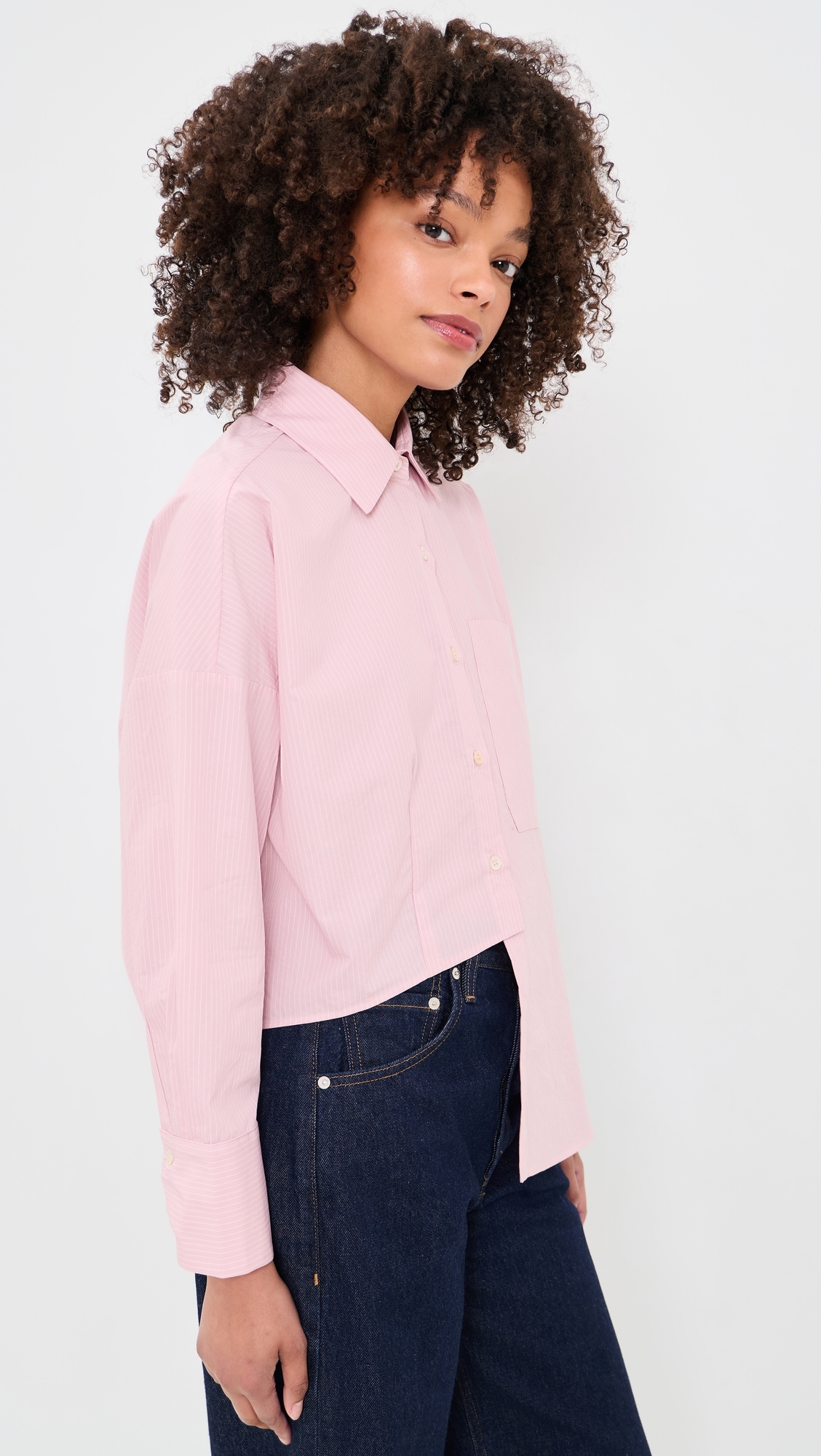 Carter Button Down Shirt Pink Stripe