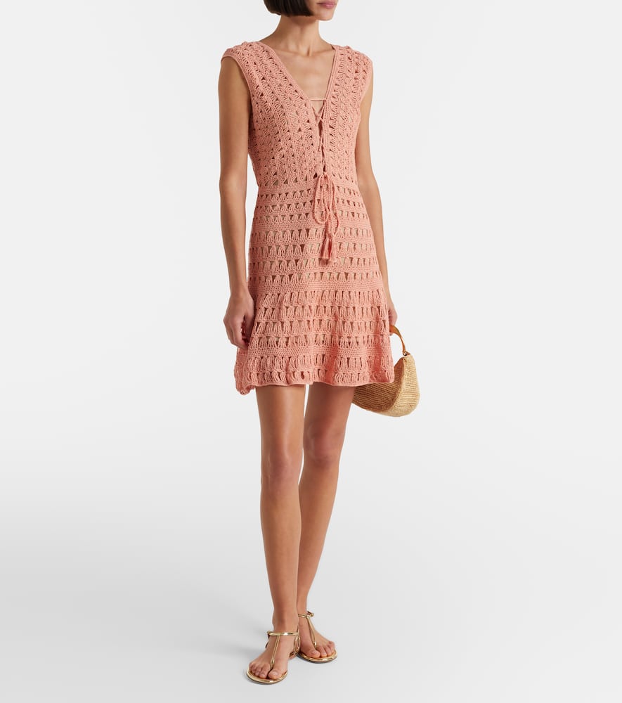 Jennifer crochet cotton minidress
