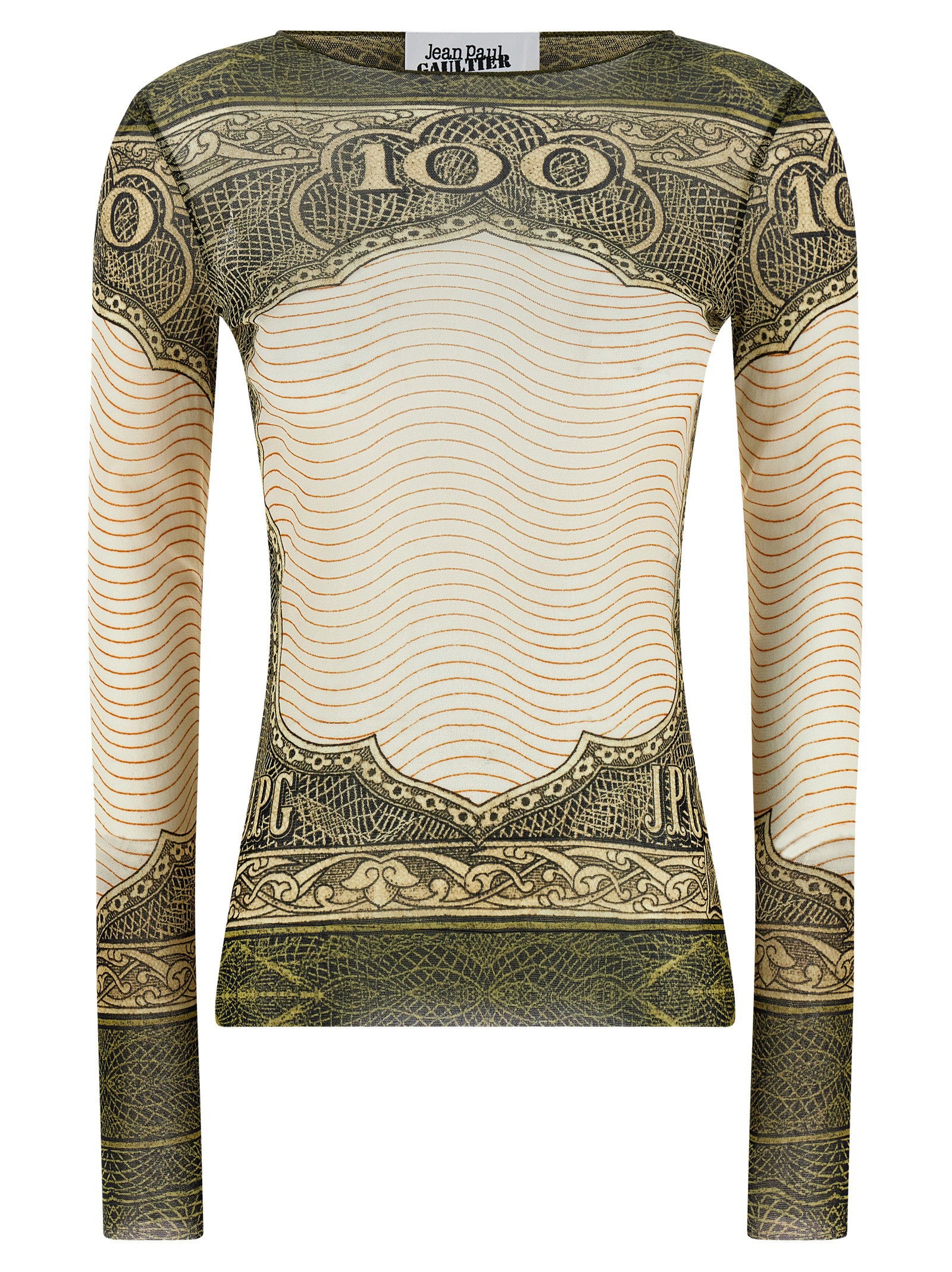 Green Cartouche Blouse — cream
