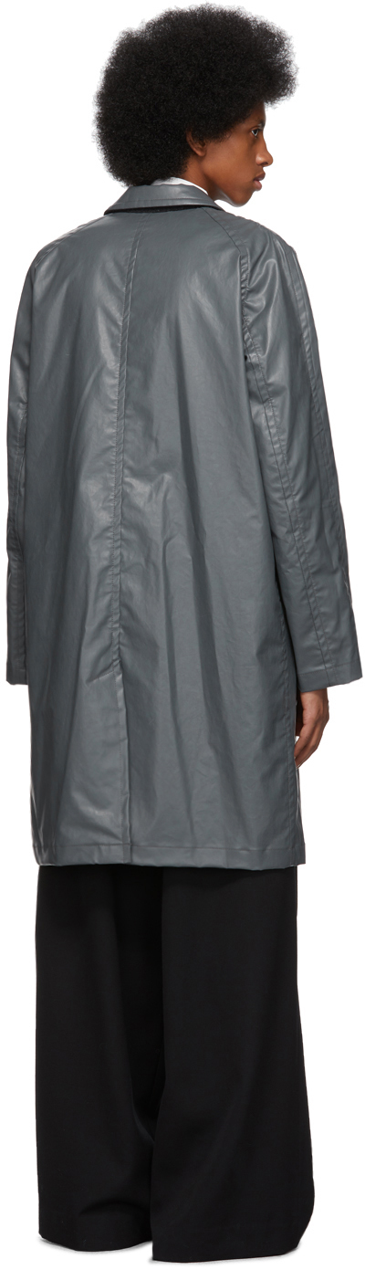 Gray coated cotton coat