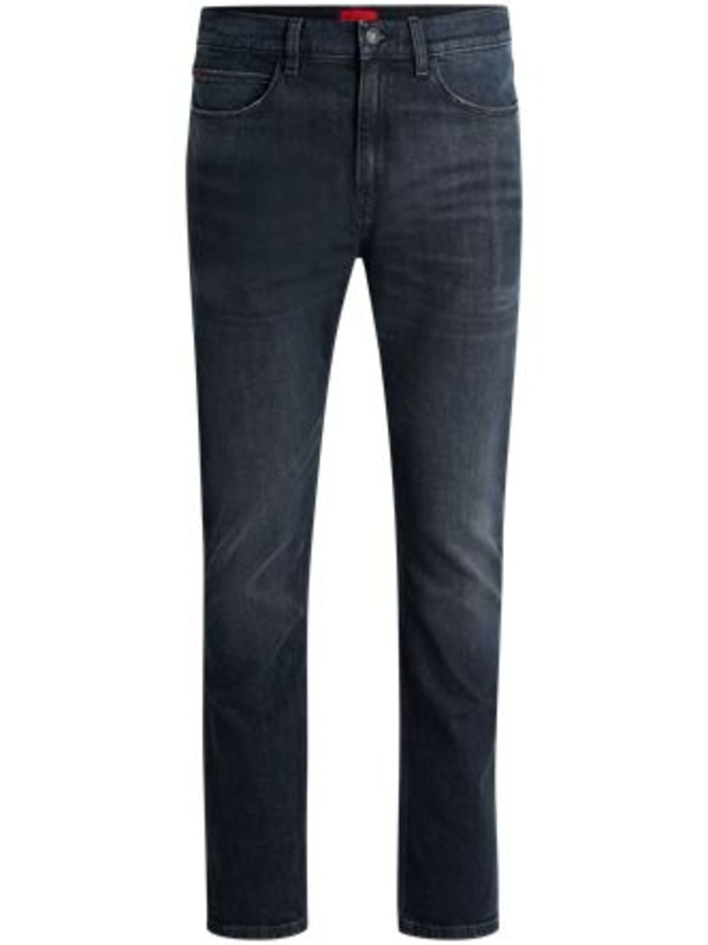Faded-effect slim-cut jeans - Blue