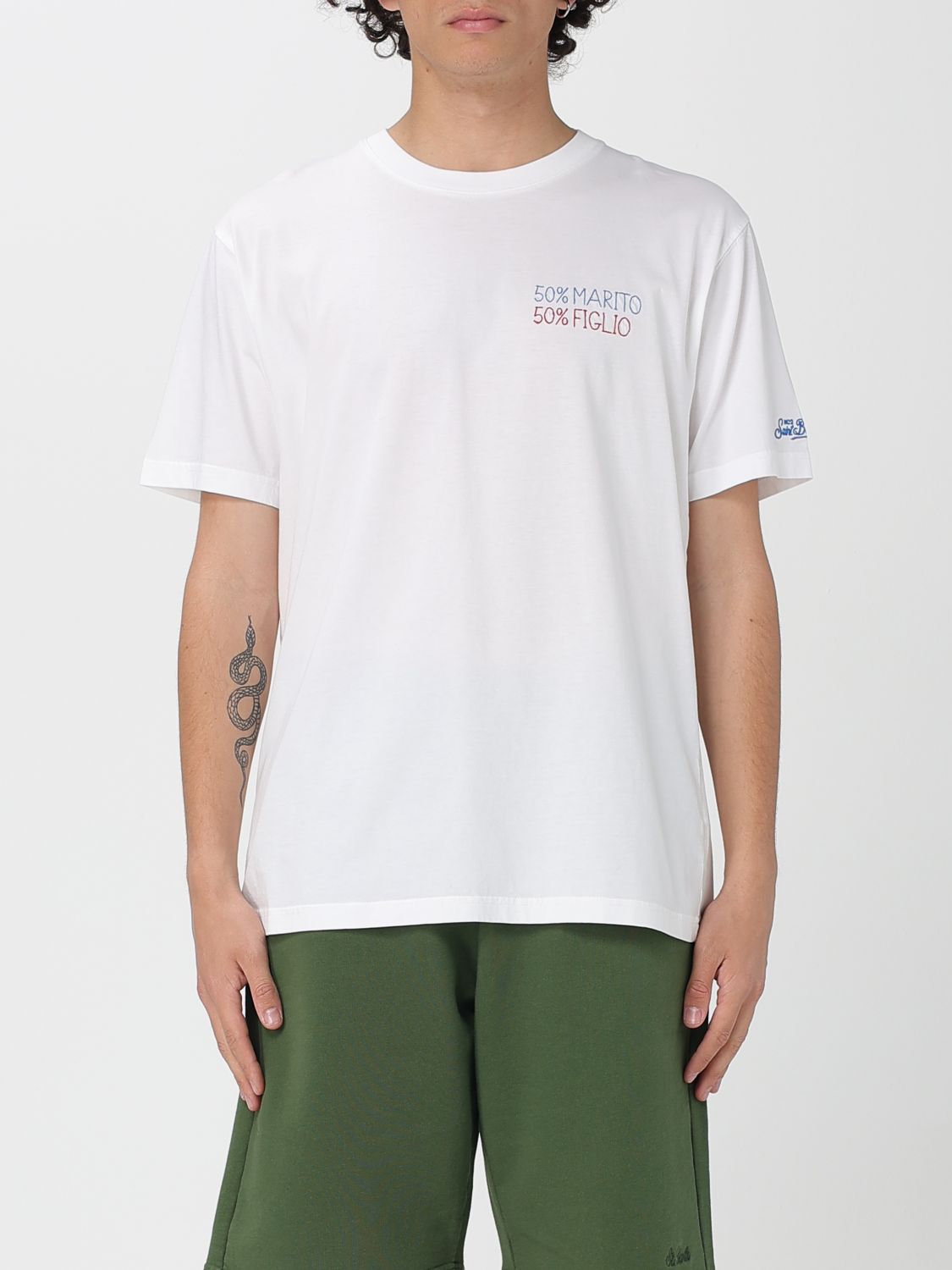 T-Shirt MC2 SAINT BARTH Men color Yellow Cream