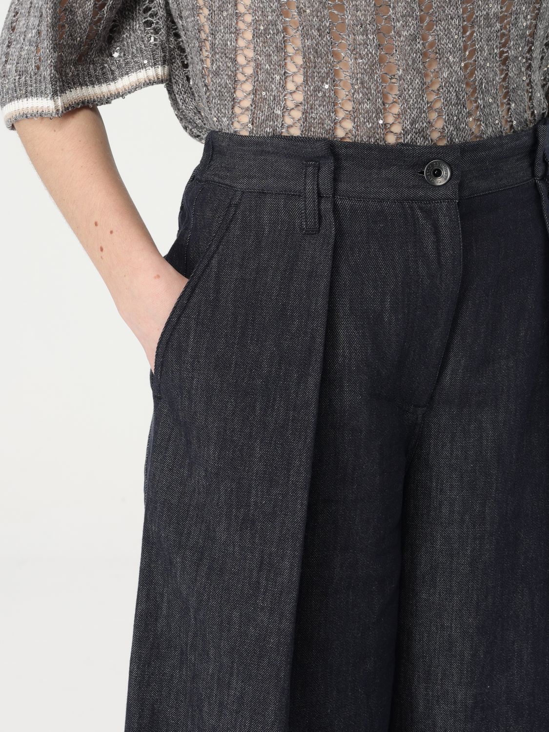 Pants Woman color Blue