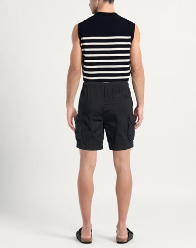 Man Shorts & Bermuda Shorts Black Size M Cotton, Elastane