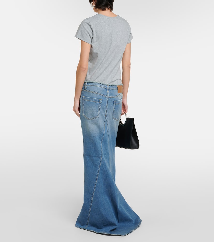 Denim Love denim maxi skirt