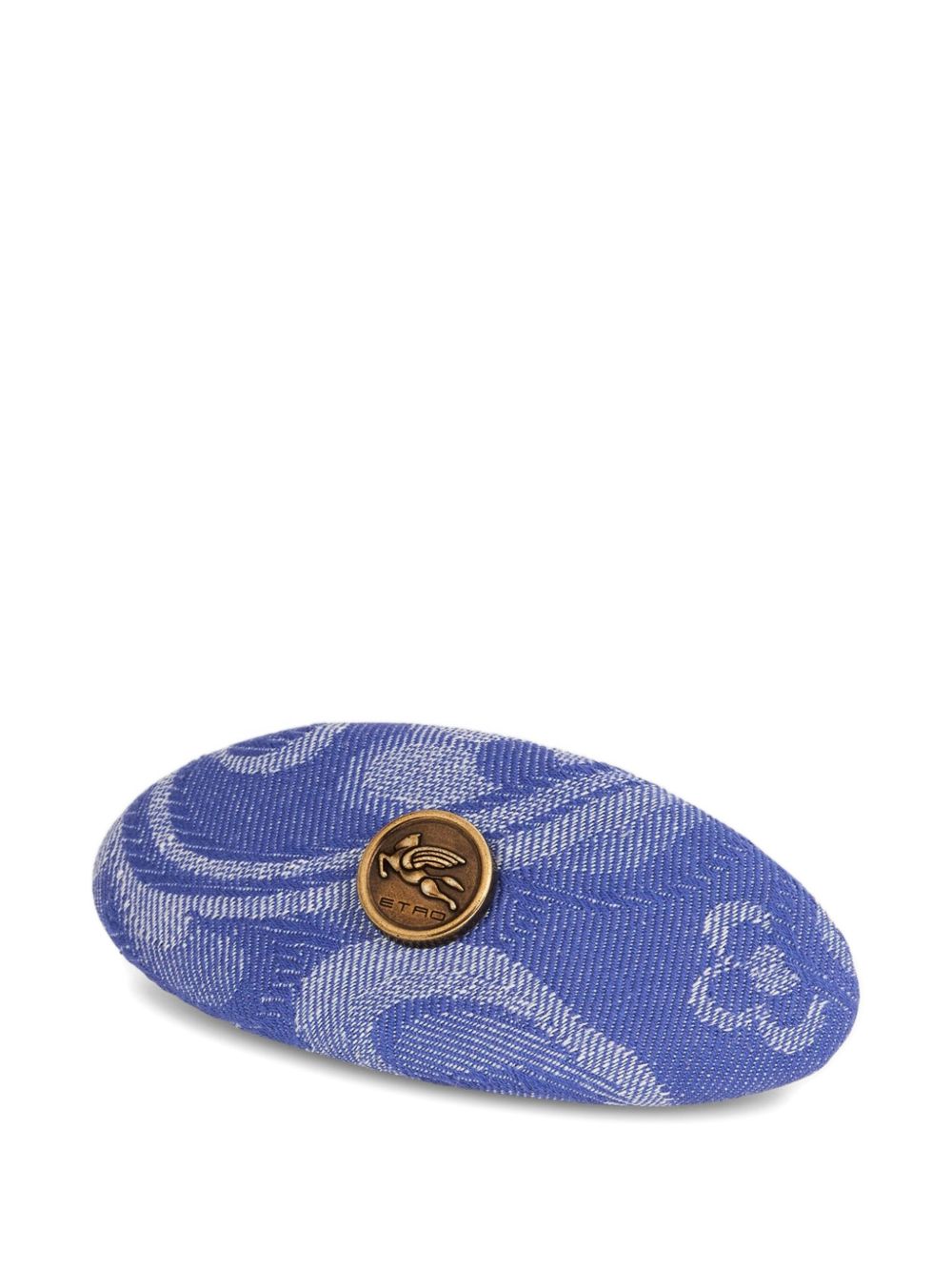 ETRO jacquard denim hair clip - Blue