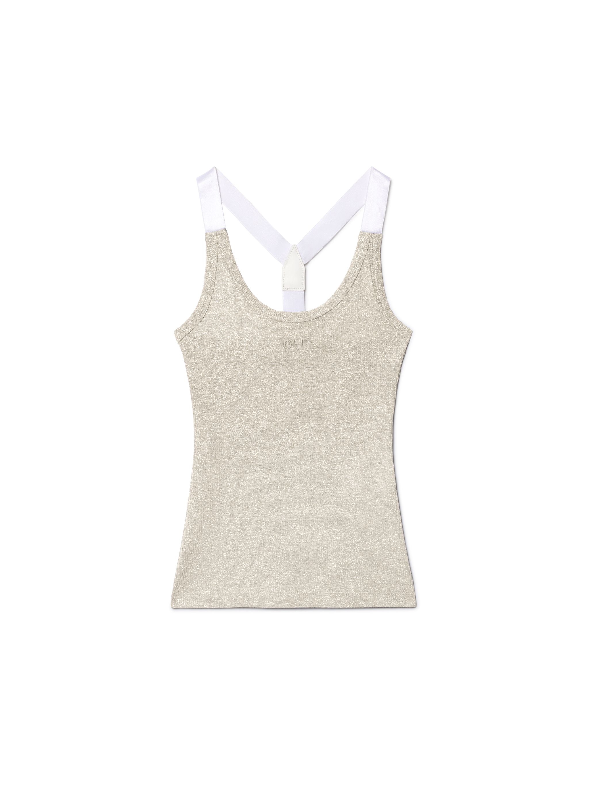 Silver Lurex Tank Top - Female T