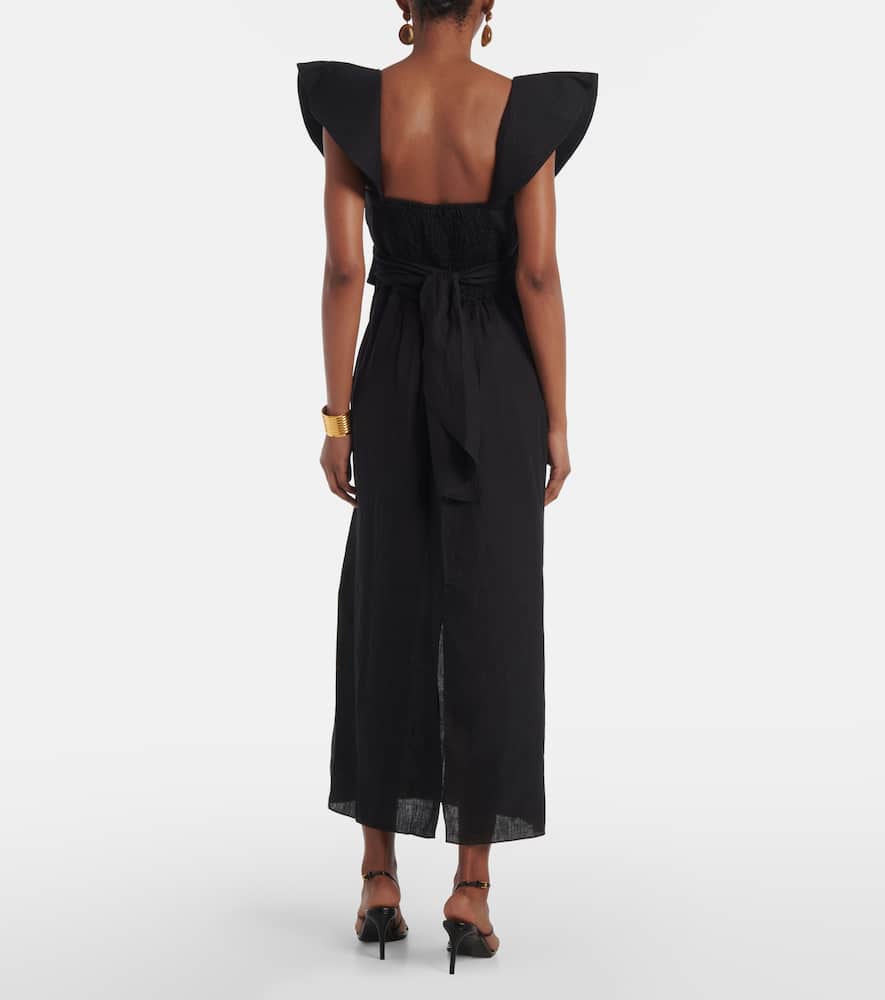 Ruffled midi dress