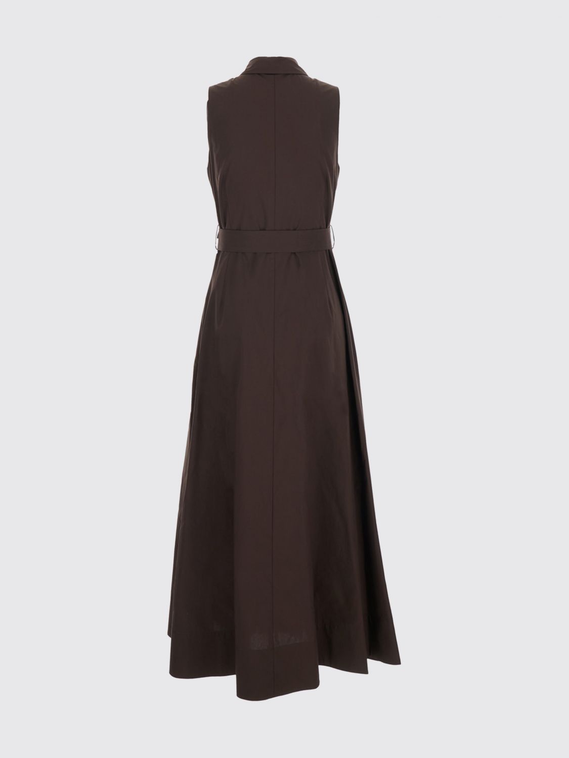 Off-the-Shoulder Cotton Midi Shirtdress P. A.R. O.S. H. with Pleated Skirt