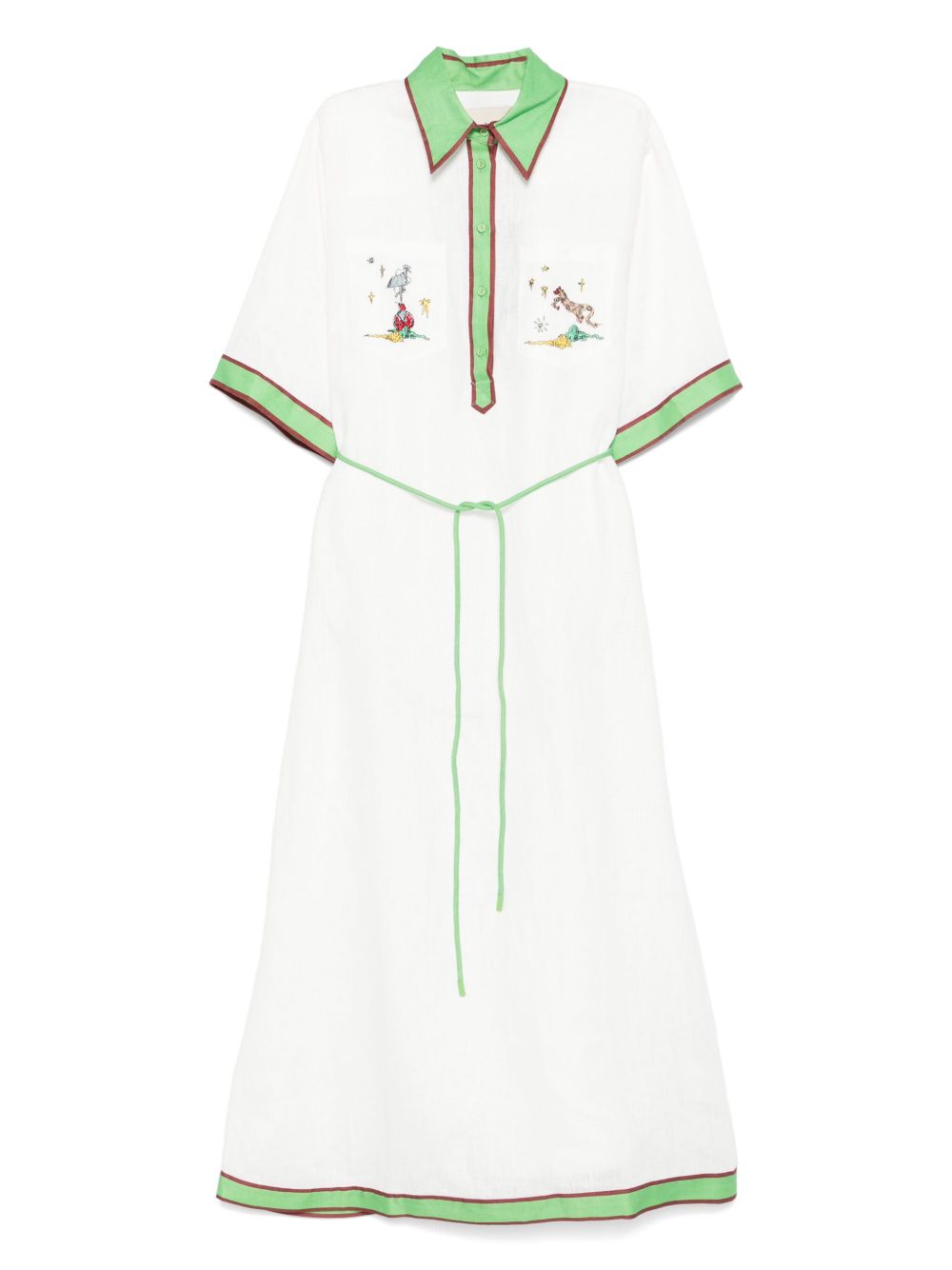 Linen dress - White