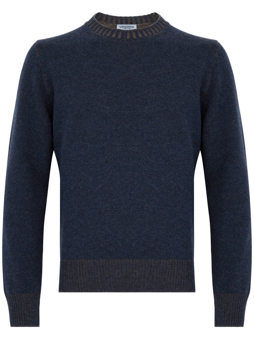 Blue Crew-neck Jumper