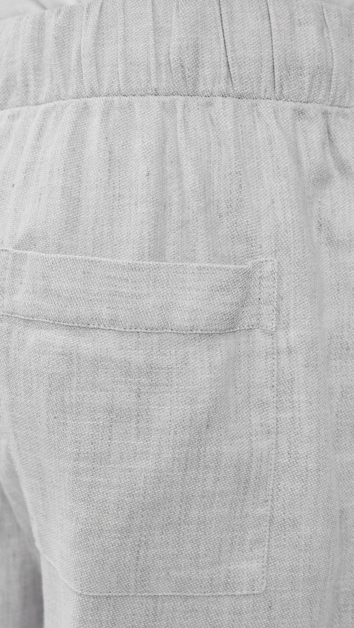 Luan Linen Blend Relaxed Lounge Pants Light Melange Grey