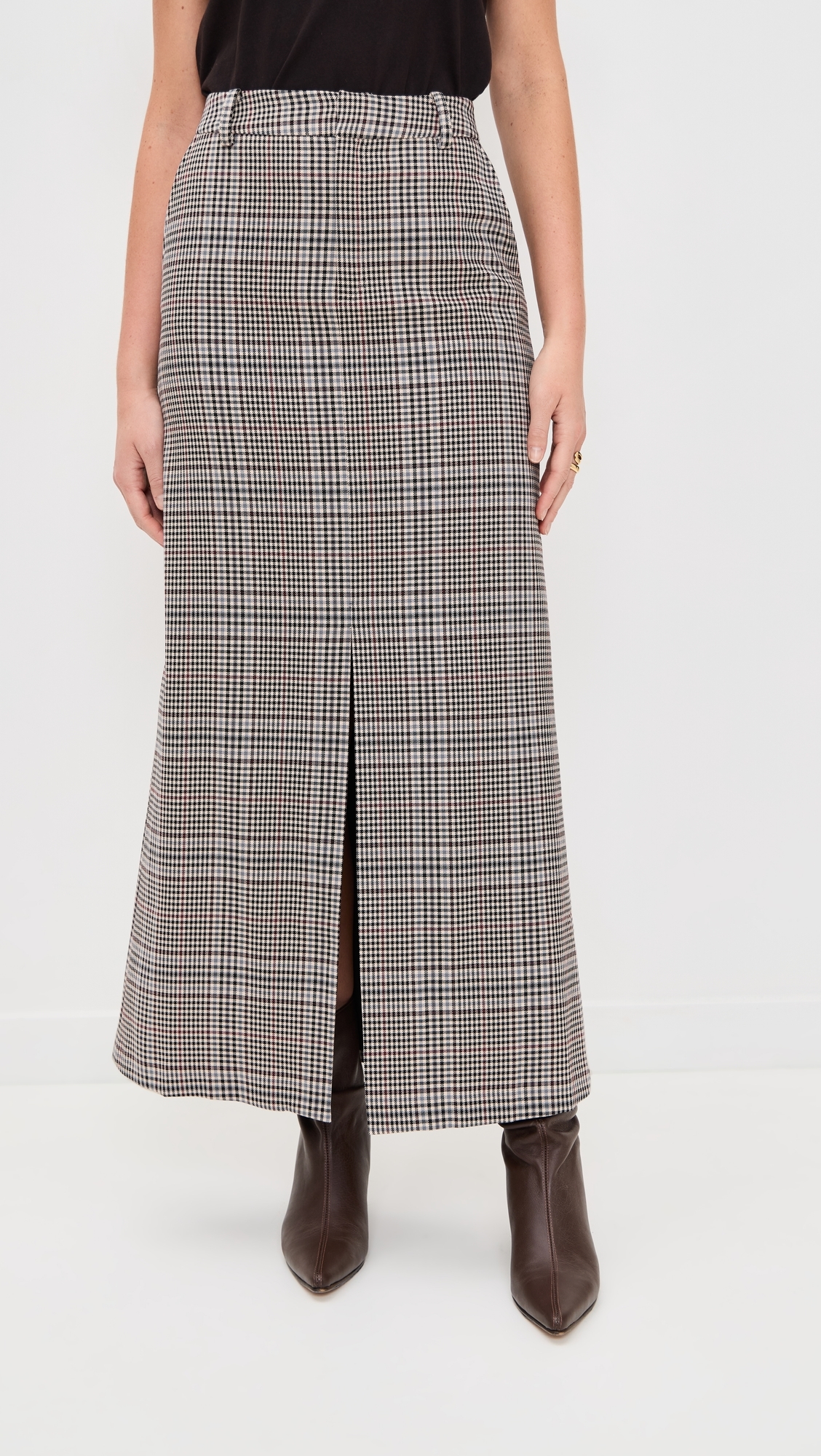 Roxy Skirt Tan Plaid