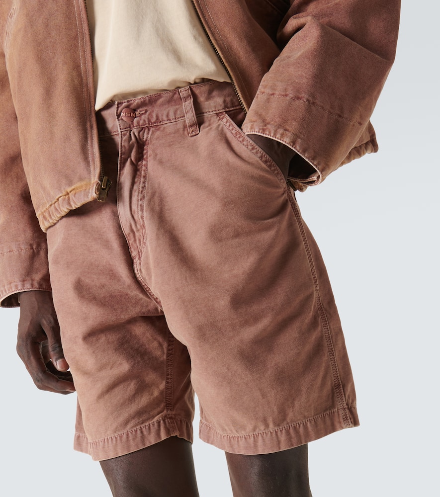 Cotton canvas shorts