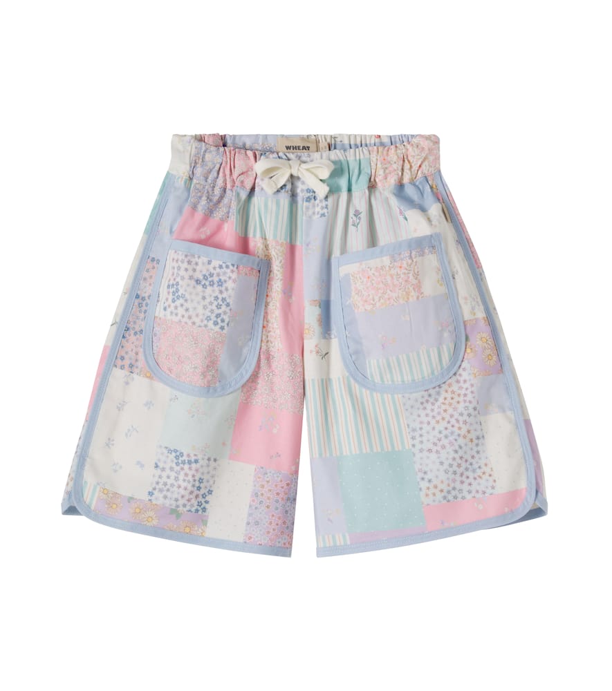 Carrie patchwork cotton shorts