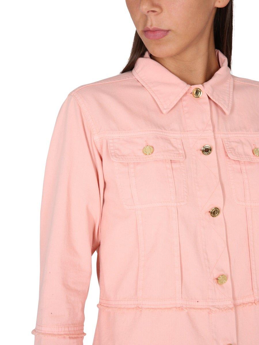 Long Sleeved Buttoned Denim Shirt