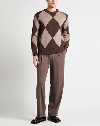 Lardini Man Sweater Dark brown Size S Wool
