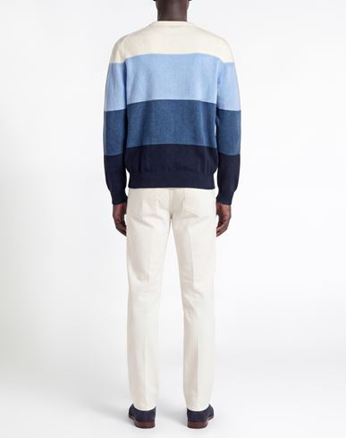 Man Sweater Sky blue Size 42 Merino Wool, Polyamide