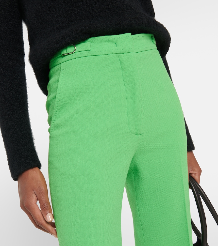 Vesta high-rise wide-leg virgin wool pants