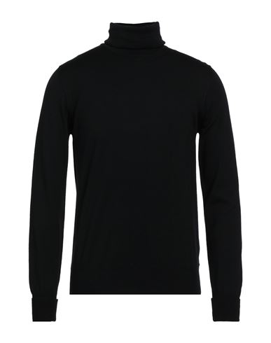 Alpha Studio Man Turtleneck Black Size 46 Merino Wool