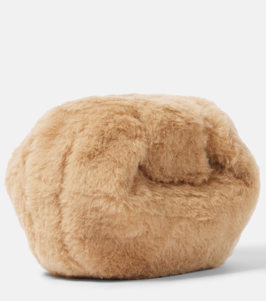 Gabriela Hearst Soft Demi faux shearling clutch