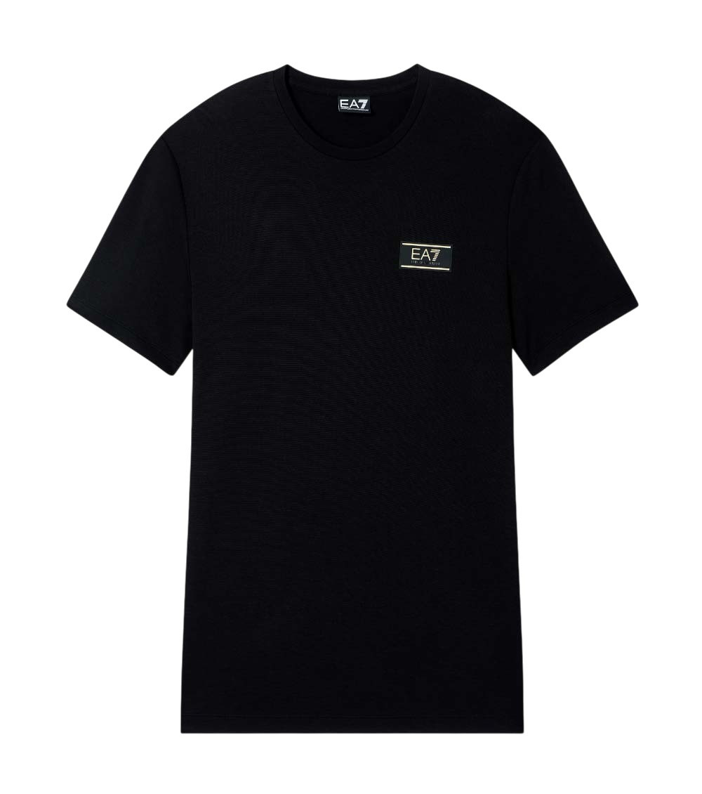 Black Solid Crew Neck T-Shirt