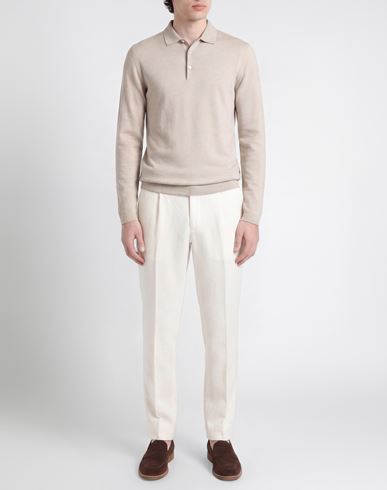 Man Sweater Beige Size S Cashmere