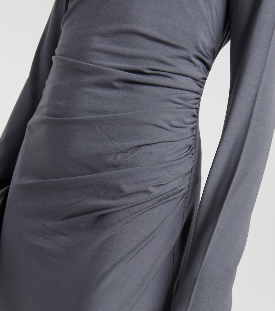 Vince Ruched jersey midi dress
