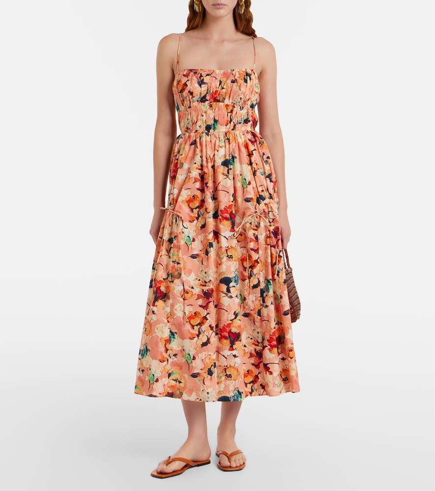 Vidri floral cotton poplin maxi dress