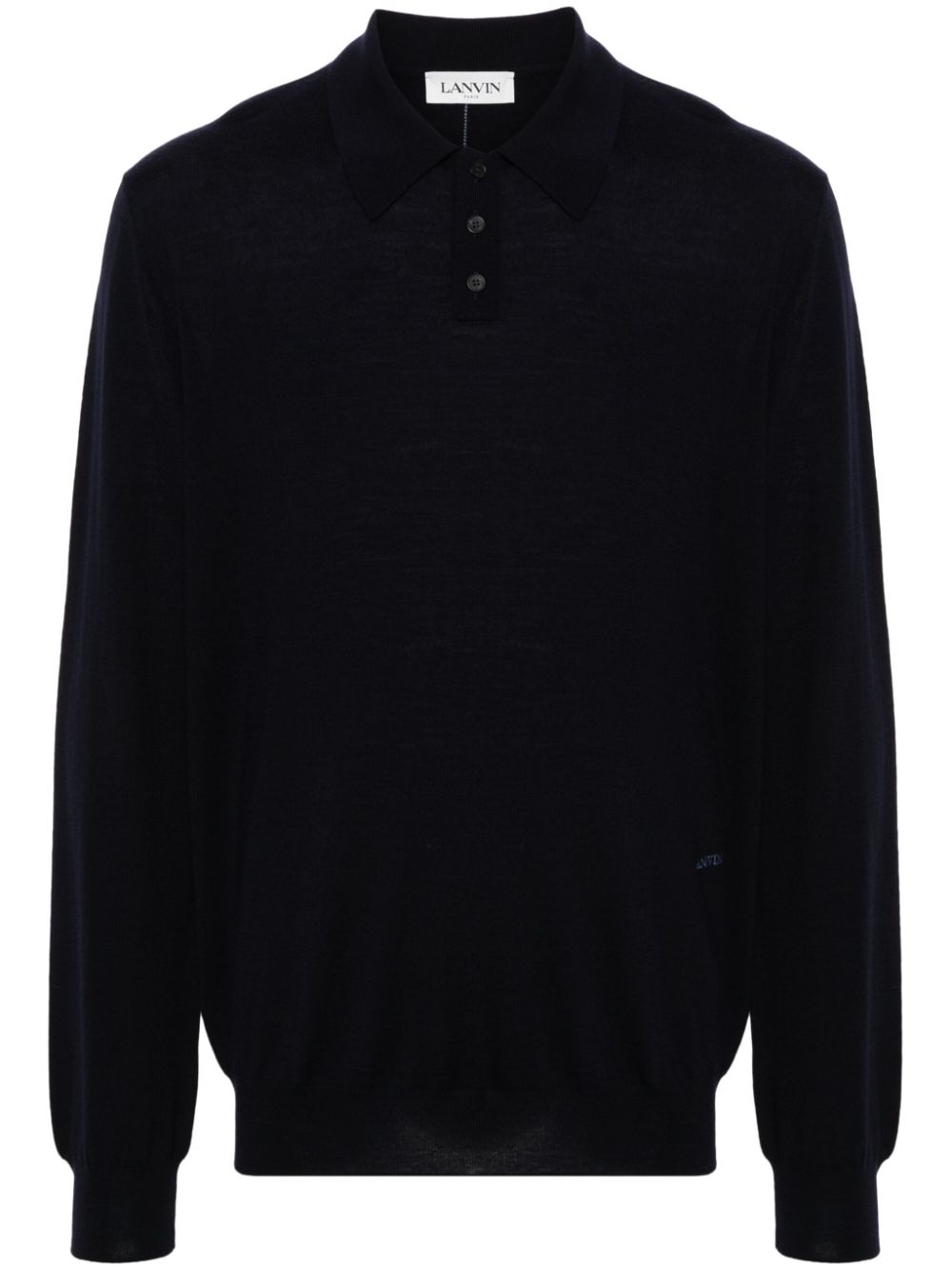 Logo-embroidered polo shirt - Blue