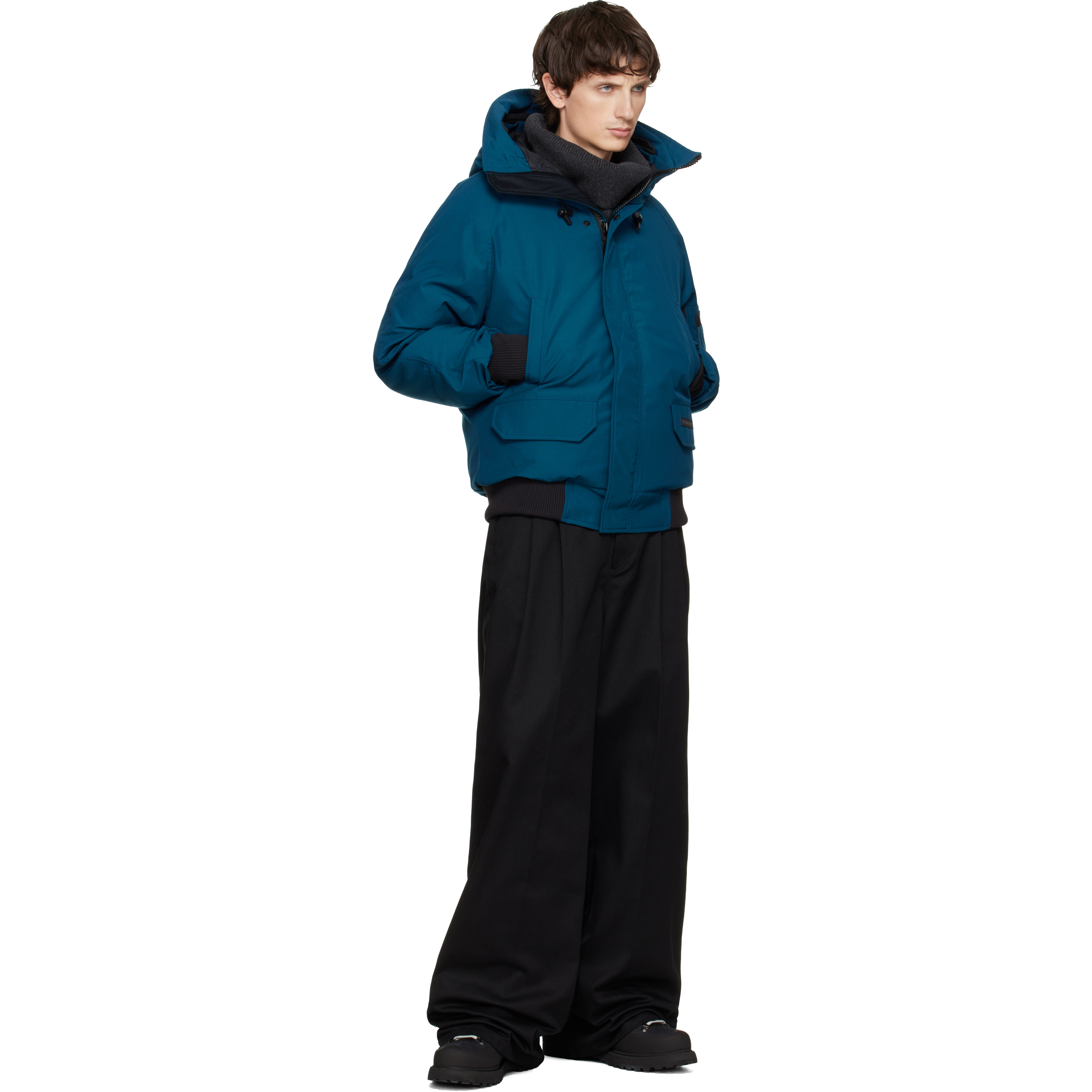 Blue 'Black Label' Chilliwack Bomber Down Jacket