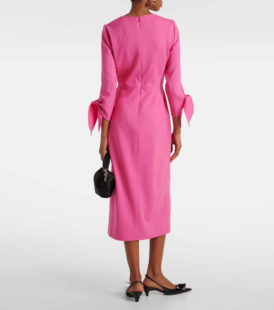 Wool-blend midi dress