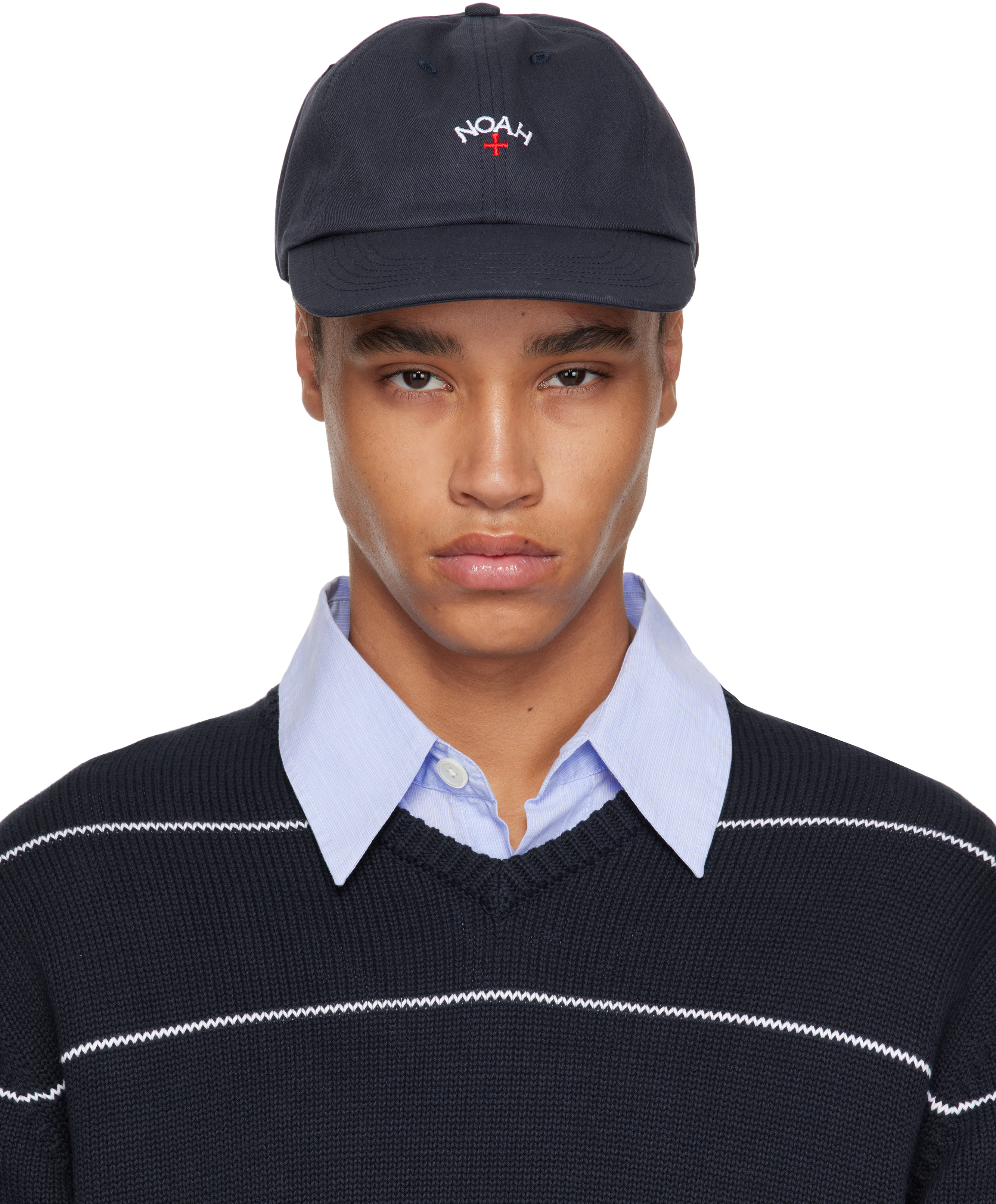 Noah Navy Classic Core Logo 6-Panel Cap