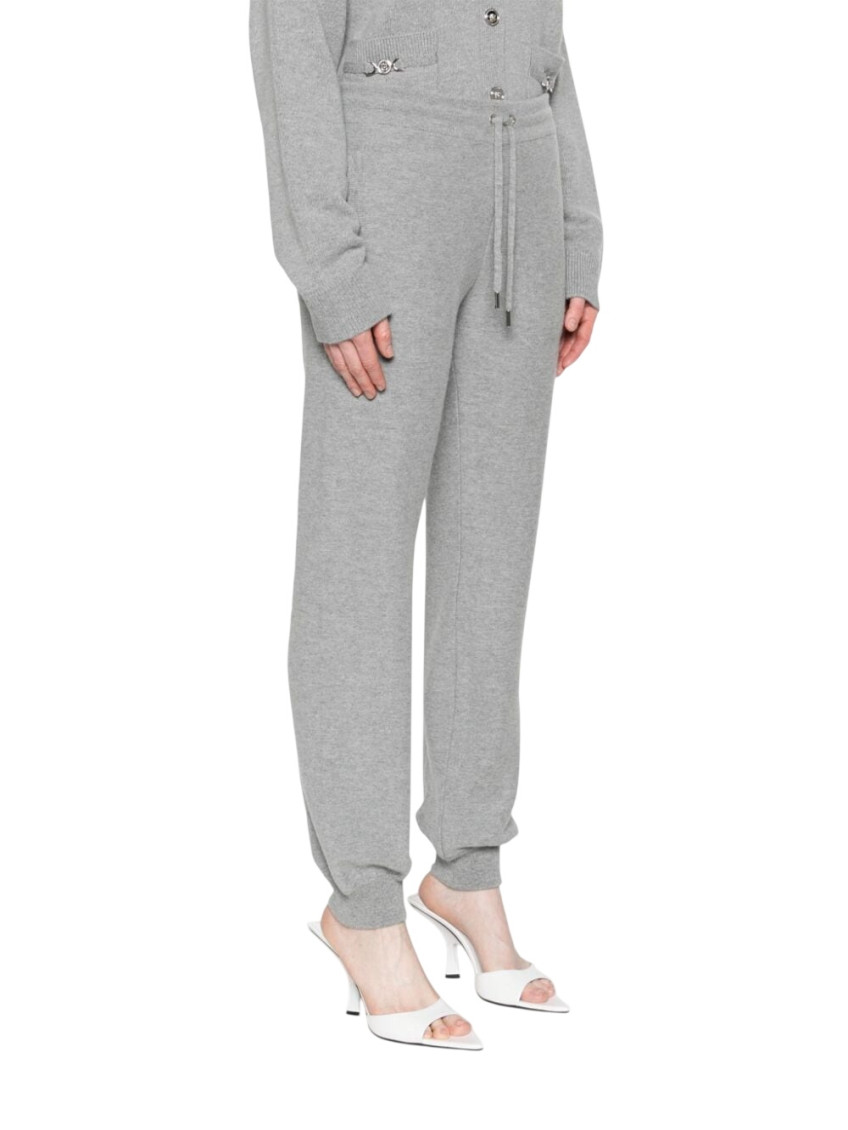 Elasticated Drawstring Waistband Knitted Track Pants
