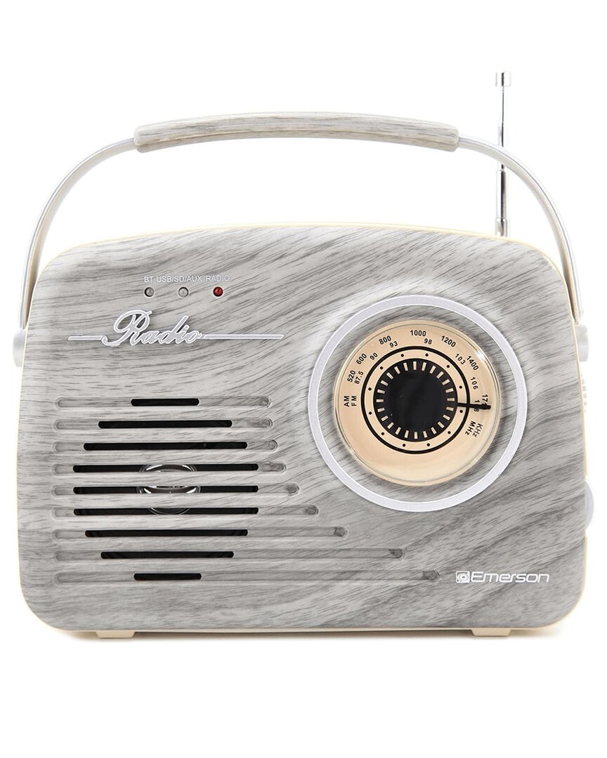 Portable Retro Radio with Built-in Rechargeable Battery