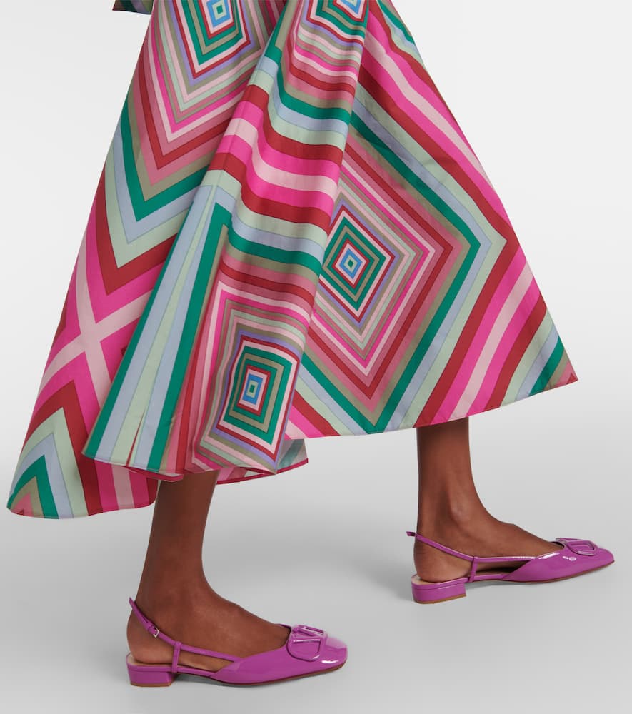 Rhombus 75 cotton poplin maxi skirt