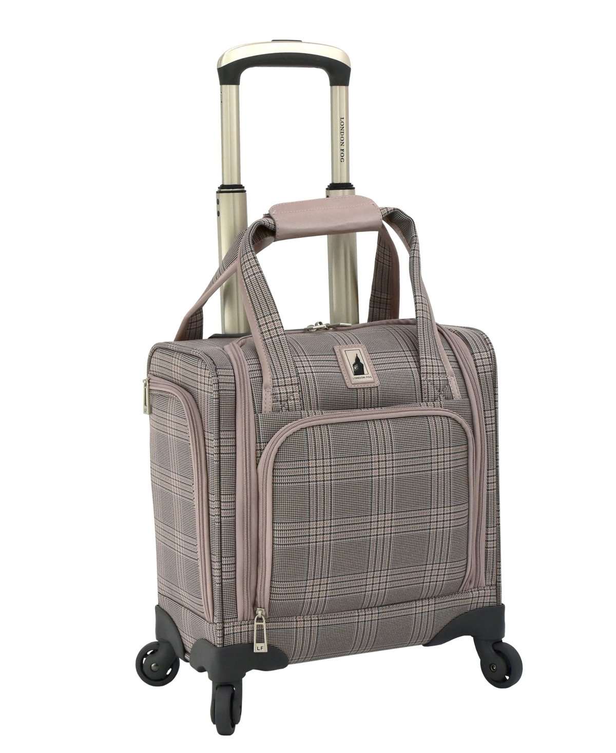 "Brentwood Iv 15"" 4 Wheel Under the Seat Bag - Rose Charcoal"
