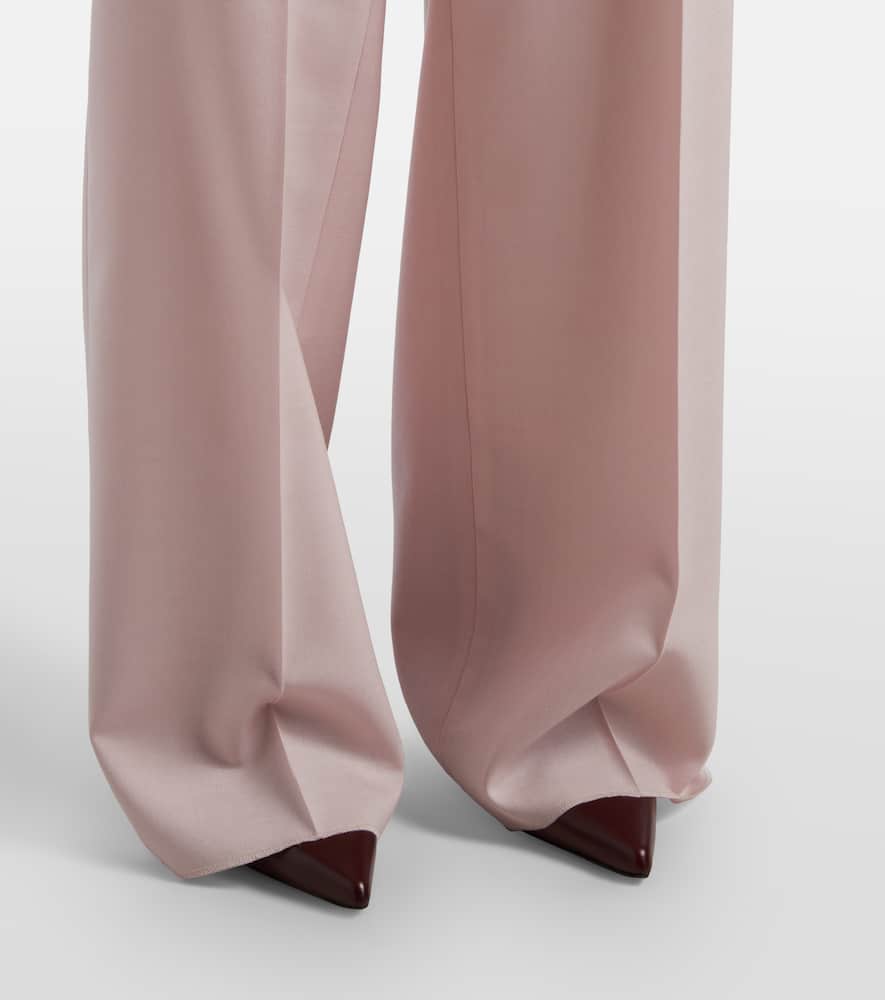 Girone wool, mohair, and silk wide-leg pants
