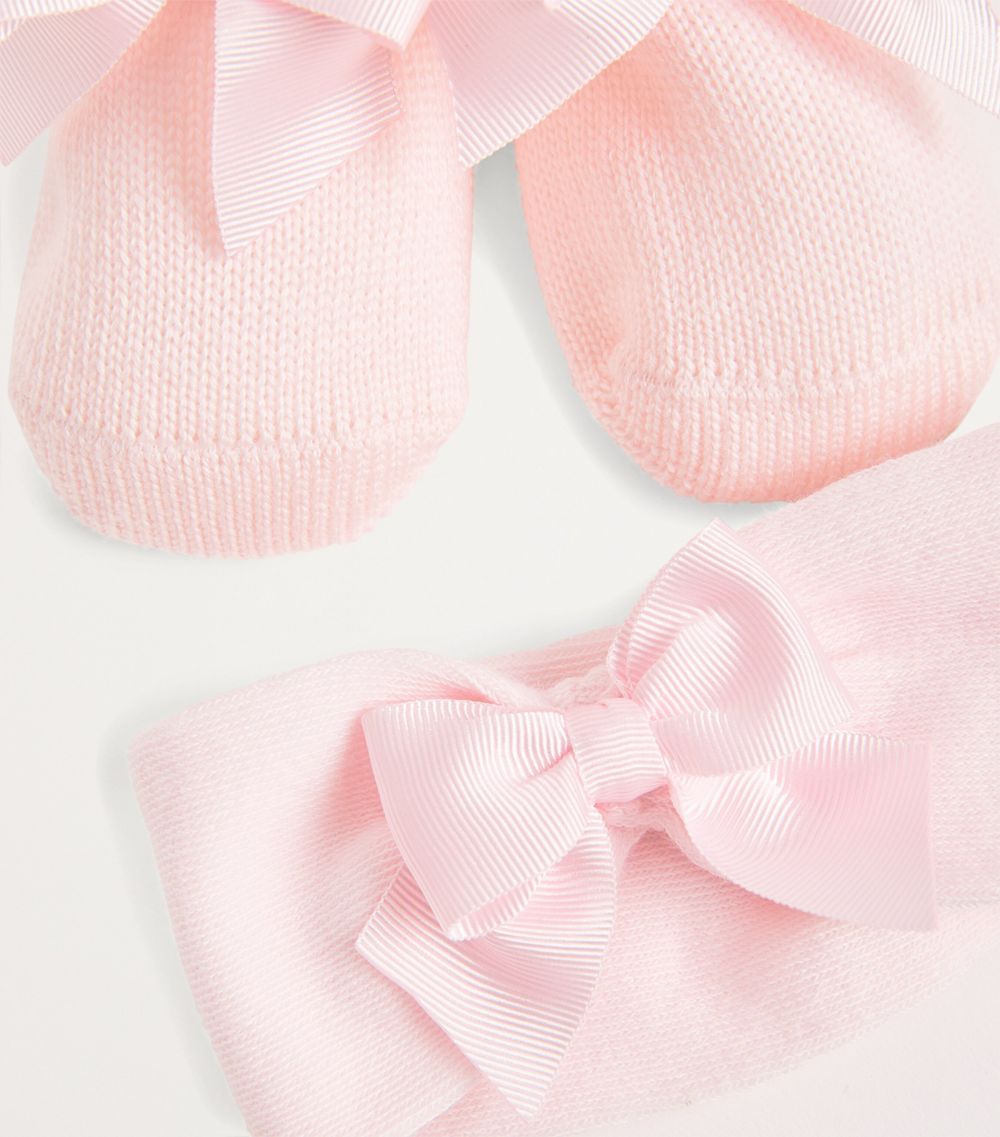 Bow Booties And Headband Set (1-9 Months)