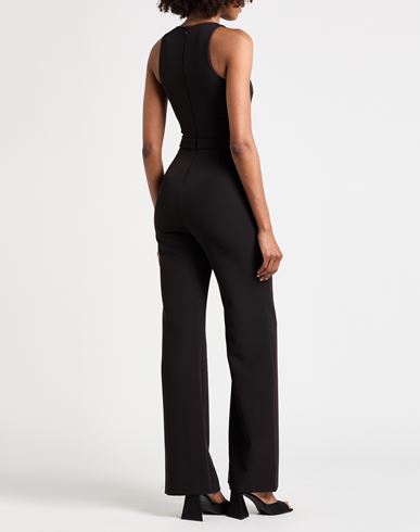Woman Jumpsuit Black Size 6 Polyester, Elastane