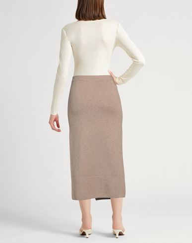 Max Mara Woman Maxi skirt Camel Size S Wool, Cashmere