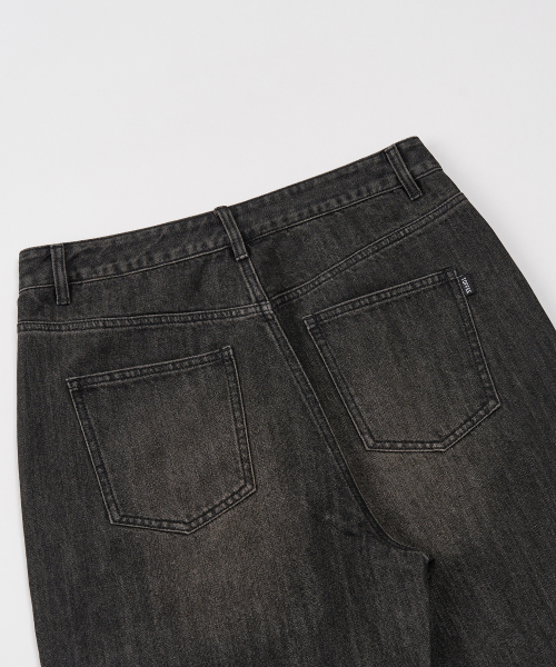 Vintage Washed Wide Denim Pants