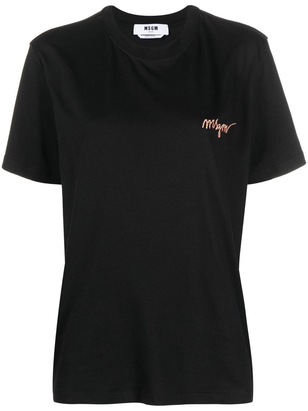Embroidered Italic Logo T-shirt