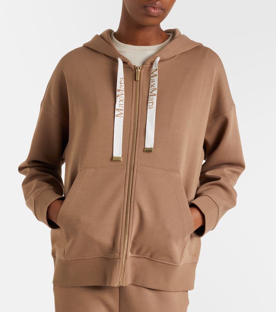 Cotton-blend hoodie