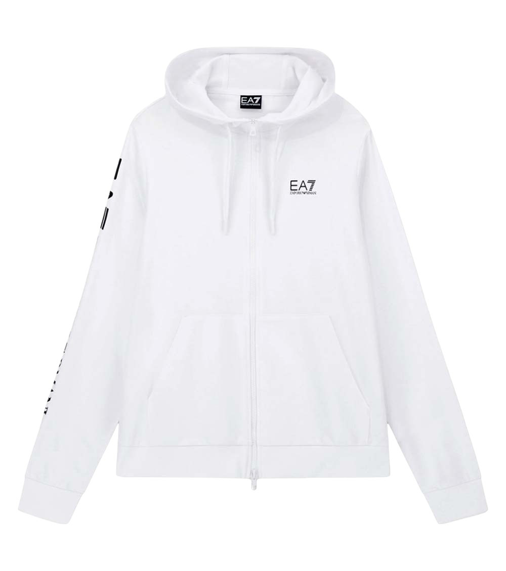 White Logo Hoodie