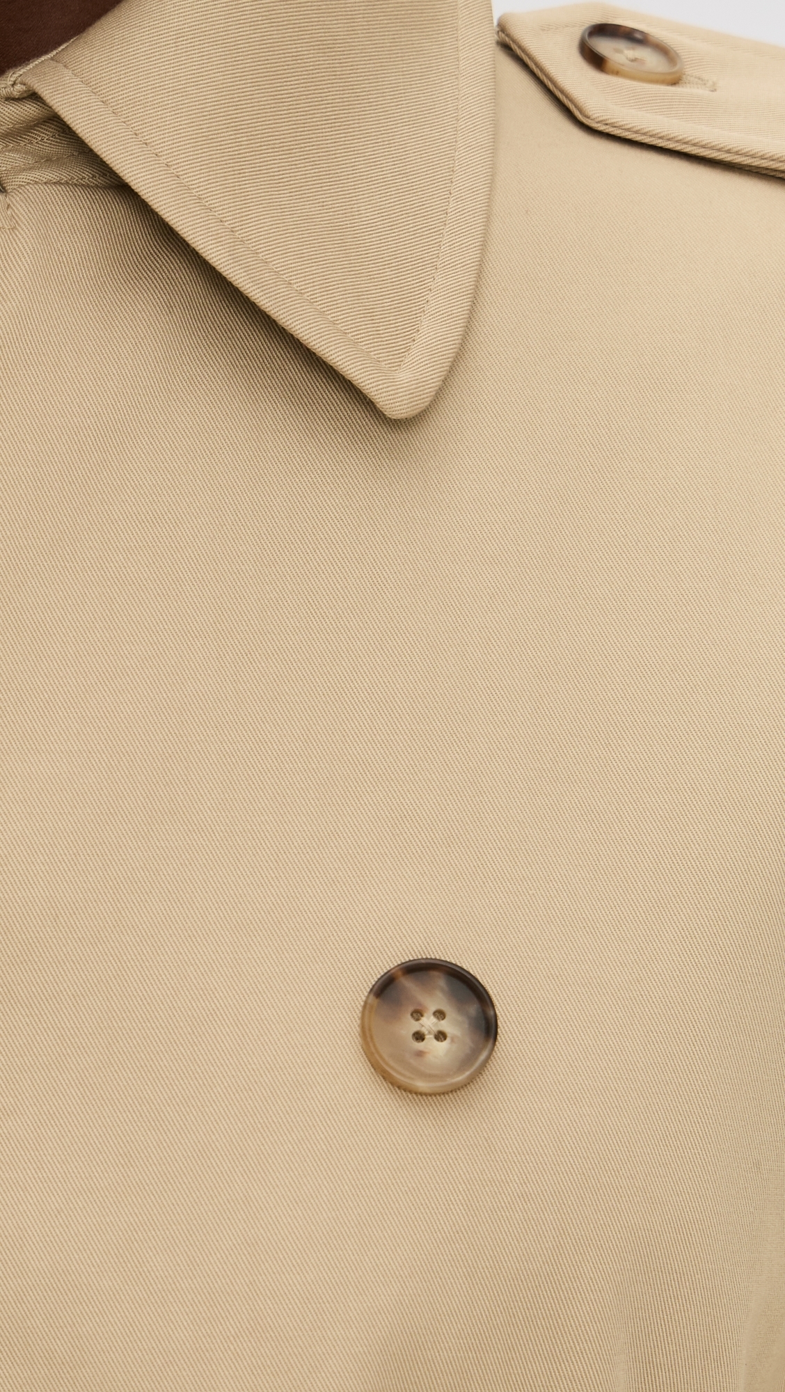 Cotton Twill Trench Coat Surrey Tan