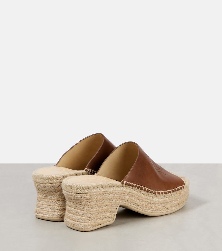 Loewe Paula's Ibiza Petal 80 leather espadrille wedges