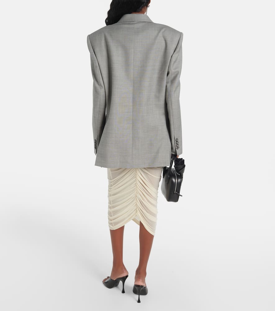 Oversized wool blazer