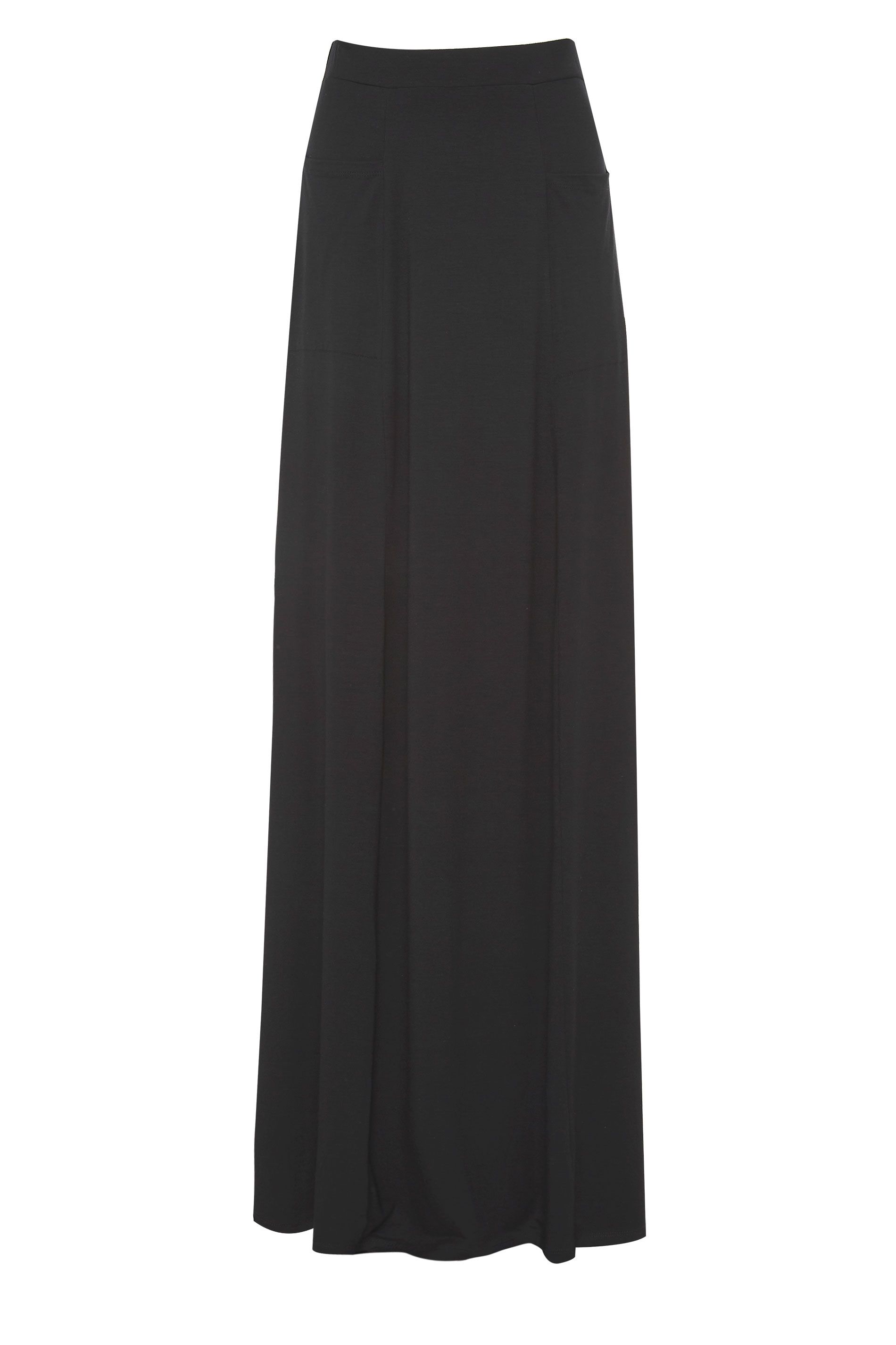 Long Tall Sally Women's Tall Fit & Flare Maxi Skirt in Black