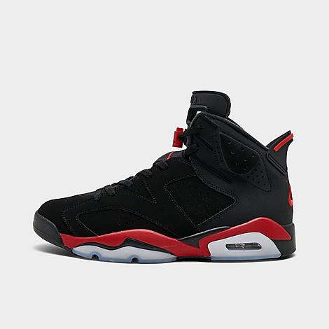 Men's Air Retro 6 Basketball Shoes. in Black/Light Crimson